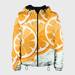 Куртка с капюшоном женская АПЕЛЬСИН ORANGE, цвет: 3D-черный