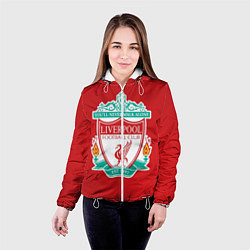 Куртка с капюшоном женская F C LIVERPOOL, цвет: 3D-белый — фото 2