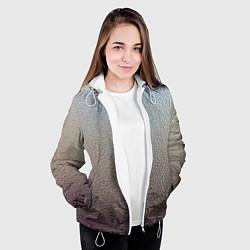 Куртка с капюшоном женская Металликскин, цвет: 3D-белый — фото 2