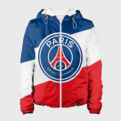 Куртка с капюшоном женская Paris Saint-Germain FC, цвет: 3D-белый