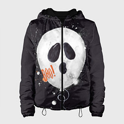 Куртка с капюшоном женская Шарик-пугайка черный, полиэстер, цвет: 3D-черный