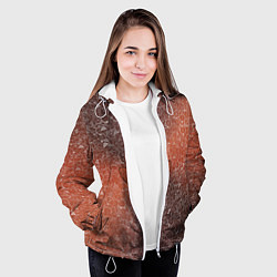 Куртка с капюшоном женская Горячее блюдо на фоне АПВ 8 4 2 9, цвет: 3D-белый — фото 2