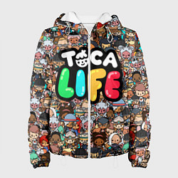Куртка с капюшоном женская Toca Life, цвет: 3D-белый