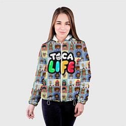 Куртка с капюшоном женская Toca Life, цвет: 3D-белый — фото 2