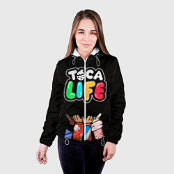 Куртка с капюшоном женская Toca Life: Friends, цвет: 3D-белый — фото 2