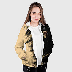 Куртка с капюшоном женская Black clover bull, цвет: 3D-белый — фото 2