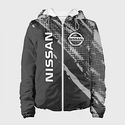 Куртка с капюшоном женская Nissan Car Ниссан, цвет: 3D-белый