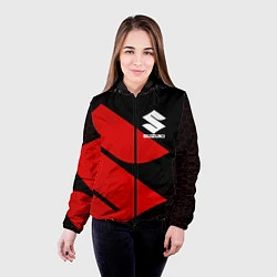 Куртка с капюшоном женская SUZUKI СУЗУКИ СПОРТ ЯПОНИЯ, цвет: 3D-черный — фото 2