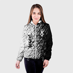 Куртка с капюшоном женская Anime Berserk, цвет: 3D-белый — фото 2