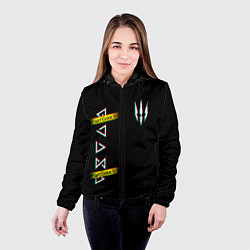 Куртка с капюшоном женская The Witcher: Glitch, цвет: 3D-черный — фото 2