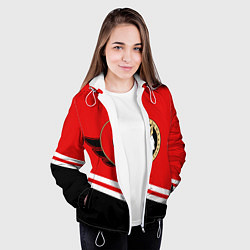 Куртка с капюшоном женская Оттава Сенаторз, цвет: 3D-белый — фото 2