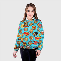Куртка с капюшоном женская PAPER BAG CAT TOCA BOCA TOCA LIFE WORLD, цвет: 3D-белый — фото 2