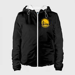 Куртка с капюшоном женская GOLDEN STATE WARRIORS BLACK STYLE, цвет: 3D-белый