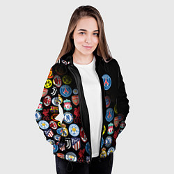 Куртка с капюшоном женская PSG LOGOBOMBING, цвет: 3D-черный — фото 2