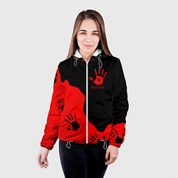 Куртка с капюшоном женская WE KNOW RED LOGO, цвет: 3D-белый — фото 2