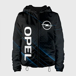 Куртка с капюшоном женская Опель, Opel, цвет: 3D-черный