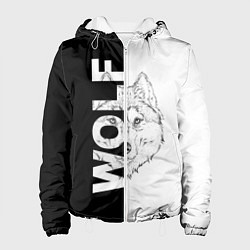 Куртка с капюшоном женская WOLF Волк, цвет: 3D-белый