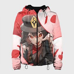 Куртка с капюшоном женская ХУ ТАО С ПРИЗРАКАМИ, цвет: 3D-черный