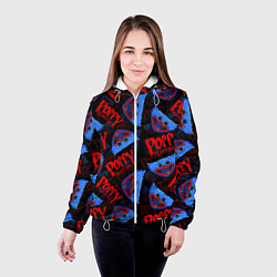 Куртка с капюшоном женская POPPY PLAYTIME ПОППИ ПЛЕЙТАЙМ ХАГГИ ВАГГИ HUGGY WU, цвет: 3D-белый — фото 2
