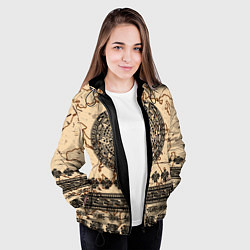 Куртка с капюшоном женская AztecsАцтеки, цвет: 3D-черный — фото 2