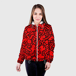 Куртка с капюшоном женская Челопаззл, цвет: 3D-белый — фото 2