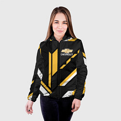 Куртка с капюшоном женская CHEVROLET GEOMETRY LINES SPORT, цвет: 3D-черный — фото 2