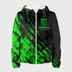 Куртка с капюшоном женская Monster Energy Текстура, цвет: 3D-белый