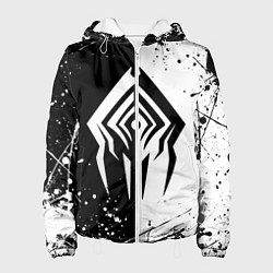 Куртка с капюшоном женская WARFRAME STALKER BLACK WHITE СТАЛКЕР, цвет: 3D-белый