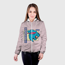 Куртка с капюшоном женская Mr Beast Japan Full Print, цвет: 3D-белый — фото 2