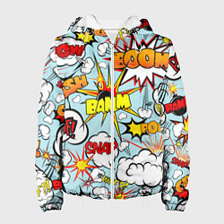 Куртка с капюшоном женская BoOMbiT, цвет: 3D-белый