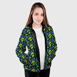 Куртка с капюшоном женская Men Day Мужской День, цвет: 3D-черный — фото 2