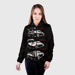 Куртка с капюшоном женская NISSAN 300 ZX 350Z 370Z JDM STYLE, цвет: 3D-черный — фото 2