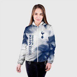 Куртка с капюшоном женская TOTTENHAM HOTSPUR Pro Football - Пламя, цвет: 3D-белый — фото 2