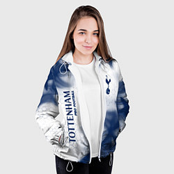 Куртка с капюшоном женская TOTTENHAM HOTSPUR Pro Football - Пламя, цвет: 3D-белый — фото 2