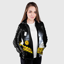 Куртка с капюшоном женская Цените мать Стиль, цвет: 3D-черный — фото 2