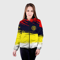 Куртка с капюшоном женская Кобра кай Cobra Kai спина, цвет: 3D-черный — фото 2