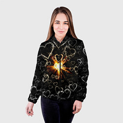Куртка с капюшоном женская Star in the Heart, цвет: 3D-черный — фото 2