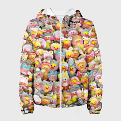 Куртка с капюшоном женская Уточки Лалафанфан, цвет: 3D-белый