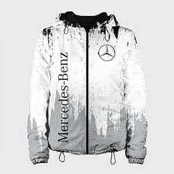 Куртка с капюшоном женская Mercedes-Benz - Текстура, цвет: 3D-черный