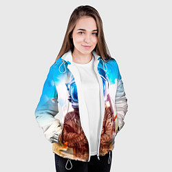 Куртка с капюшоном женская Lets create our own world, цвет: 3D-белый — фото 2