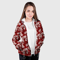 Куртка с капюшоном женская Хард Рок HARD-ROCK, цвет: 3D-белый — фото 2