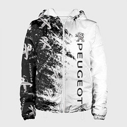 Куртка с капюшоном женская Peugeot Распылитель, цвет: 3D-белый