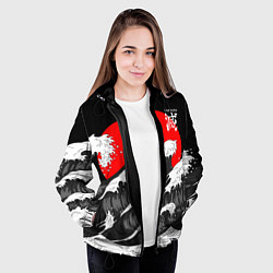 Куртка с капюшоном женская Kisatsutai - Корпус бойни демонов, цвет: 3D-черный — фото 2