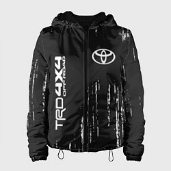 Куртка с капюшоном женская ТОЙОТА TRD 4X4 - Краски, цвет: 3D-черный