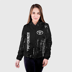 Куртка с капюшоном женская ТОЙОТА TRD 4X4 - Краски, цвет: 3D-черный — фото 2