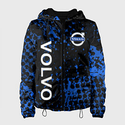 Куртка с капюшоном женская Volvo Вольво черно синий, цвет: 3D-черный