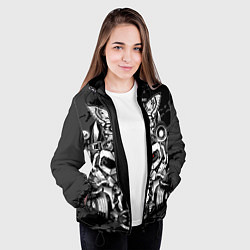 Куртка с капюшоном женская Power ArmorFallout, цвет: 3D-черный — фото 2