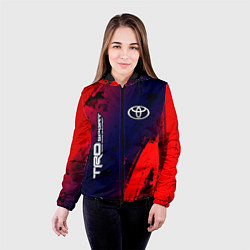 Куртка с капюшоном женская ТОЙОТА TRD SPORT - Краска, цвет: 3D-черный — фото 2