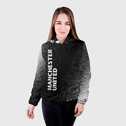 Куртка с капюшоном женская МАНЧЕСТЕР ЮНАЙТЕД Шум По вертикали, цвет: 3D-черный — фото 2