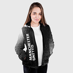 Куртка с капюшоном женская МАНЧЕСТЕР ЮНАЙТЕД Шум По вертикали, цвет: 3D-черный — фото 2
